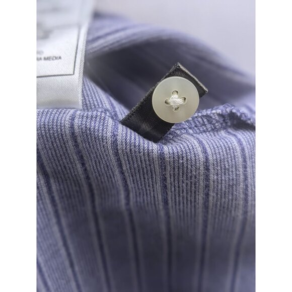 Nike Tiger Woods Mens Striped Golf Polo Shirt Short Sleeve Blue XXL Performance - Picture 9 of 10